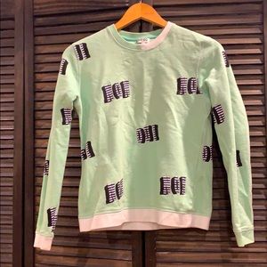 Kenzo sweater mint green OUI NON perfect condition